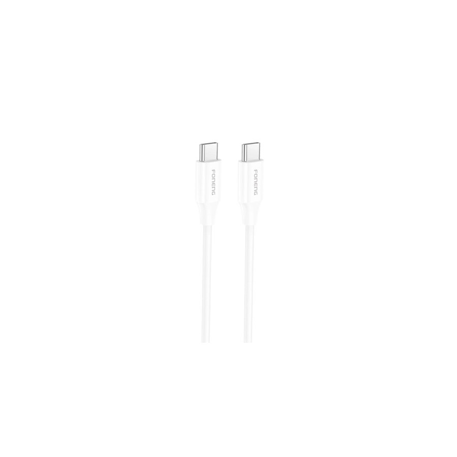 CÂBLE USB-C VERS C - FONENG X63 - PD 60W 1M BLANC