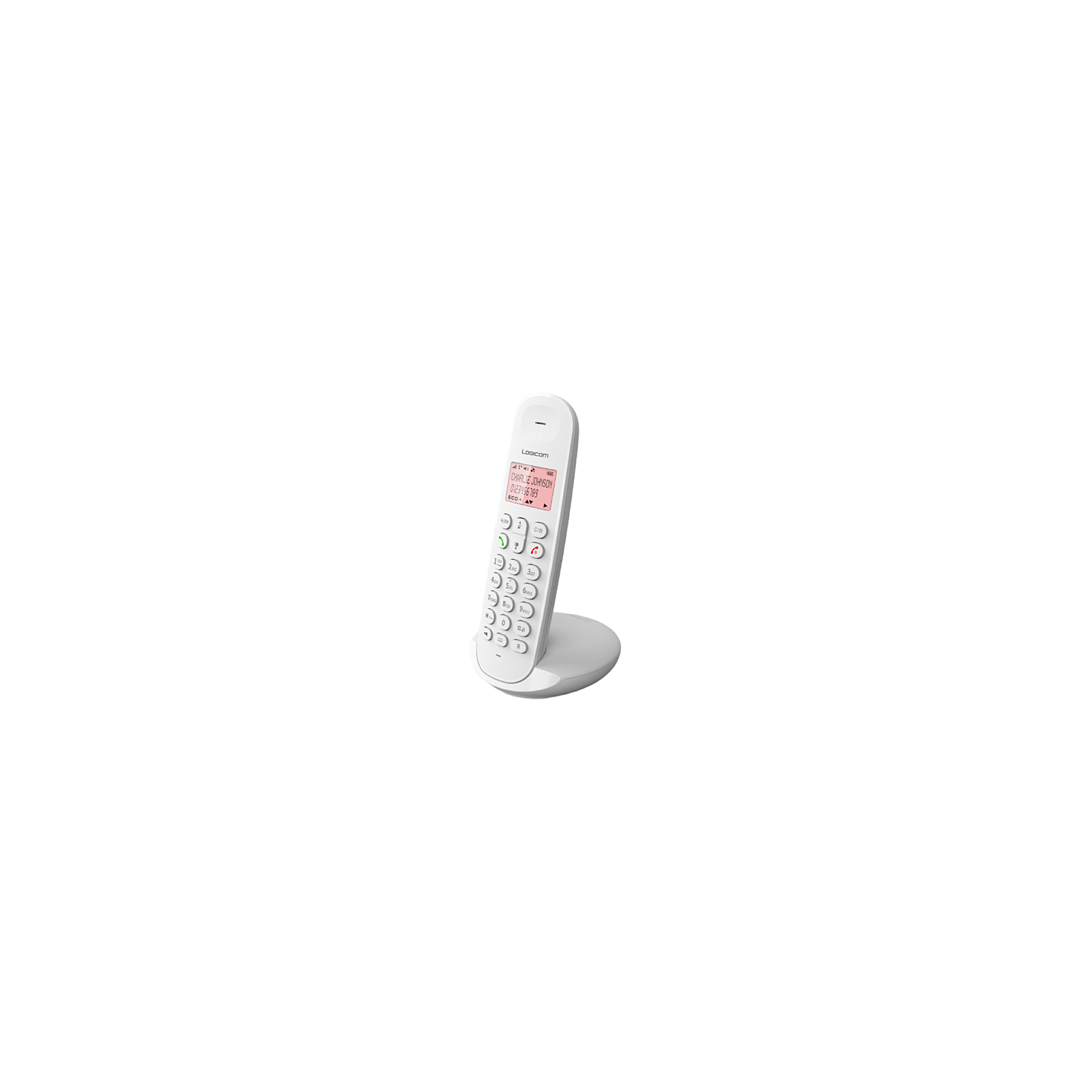 TÉLÉPHONE FIXE SANS FIL LOGICOM DECT ILOA 150 SOLO - SANS RÉPONDEUR - BLANC