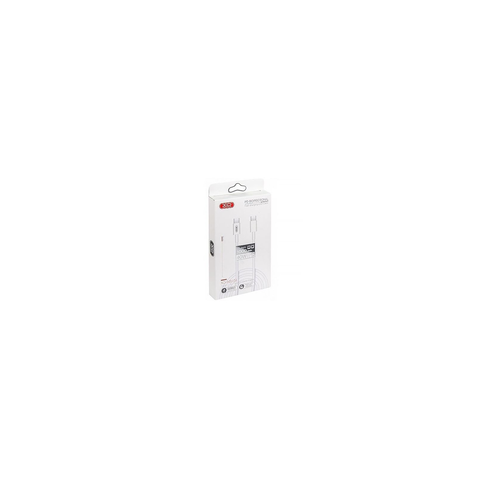 CÂBLE USB-C - XO NB124 - 40W 1M BLANC