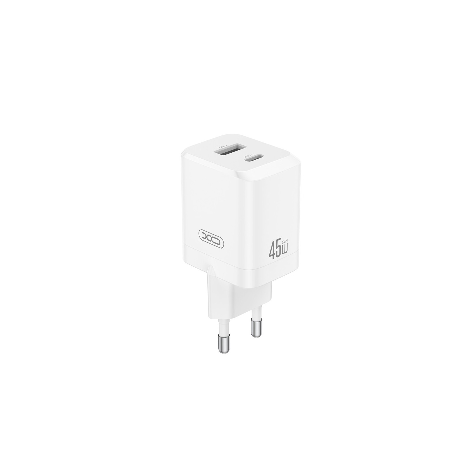 CHARGEUR MURAL FAST CHARGE XO CE36 45W - USB-C (POWER DELIVERY) + USB-A - BLANC