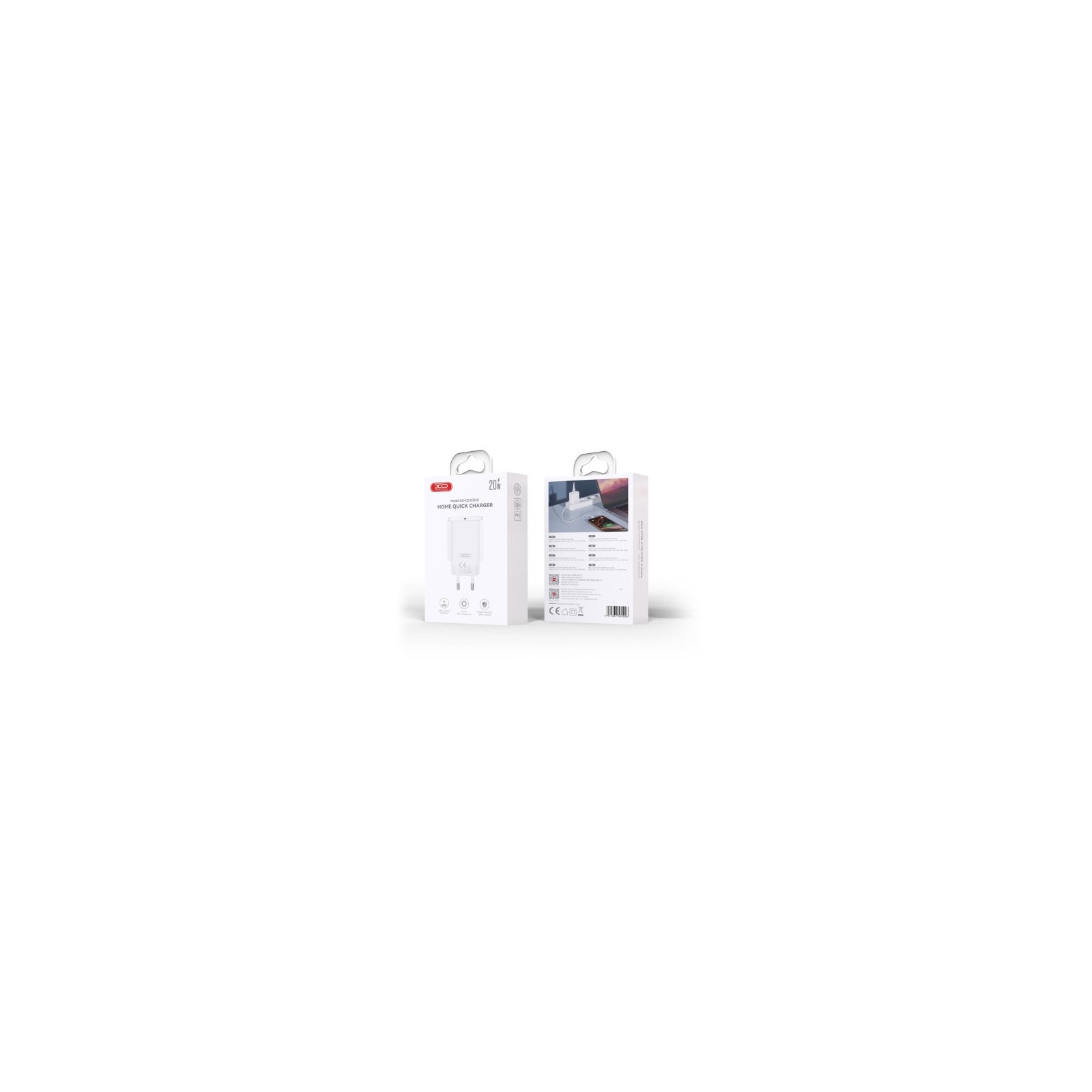 CHARGEUR SECTEUR FAST CHARGE XO 20W - USB-C POWER DELIVERY (PD) - BLANC