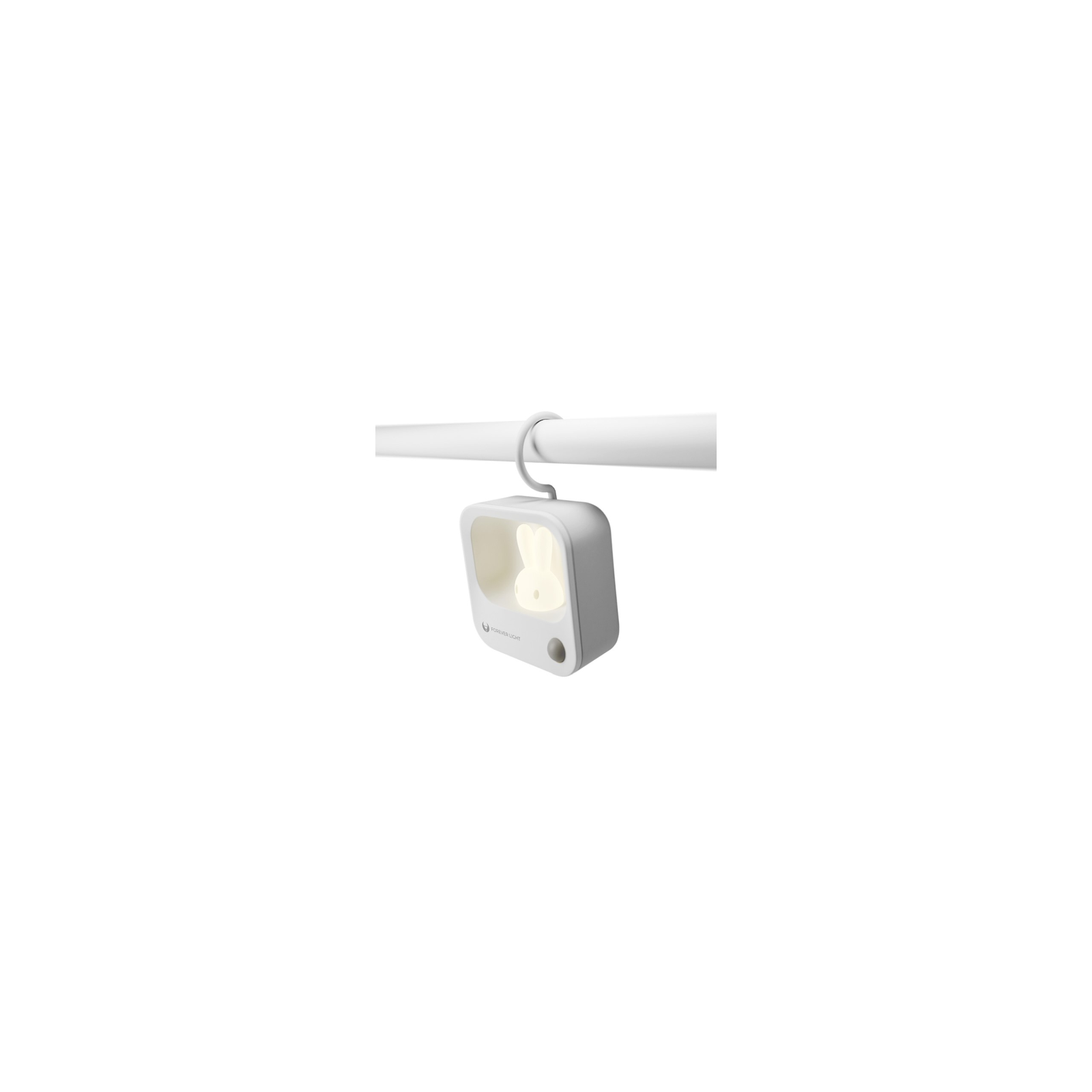VEILLEUSE LED SILICONE SANS FIL FOREVER LIGHT FLC-10 « BUNNY » - BATTERIE 500 mAh - BLANC