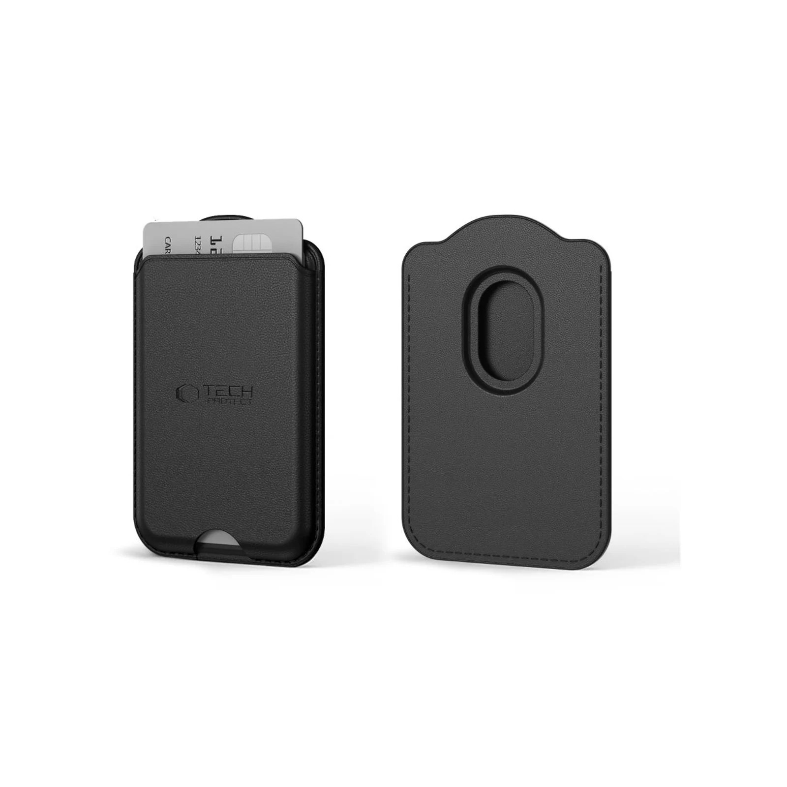 PORTE-CARTES MAGNÉTIQUE UNIVERSEL TECH-PROTECT CH02 MAGWALLET MAGSAFE - NOIR