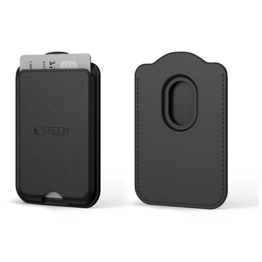 PORTE-CARTES MAGNÉTIQUE UNIVERSEL TECH-PROTECT CH02 MAGWALLET MAGSAFE - NOIR