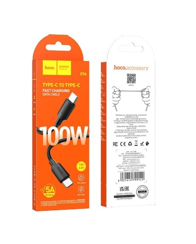 CABLE USB-C VERS C - HOCO X96 - PD 100W 1M NOIR
