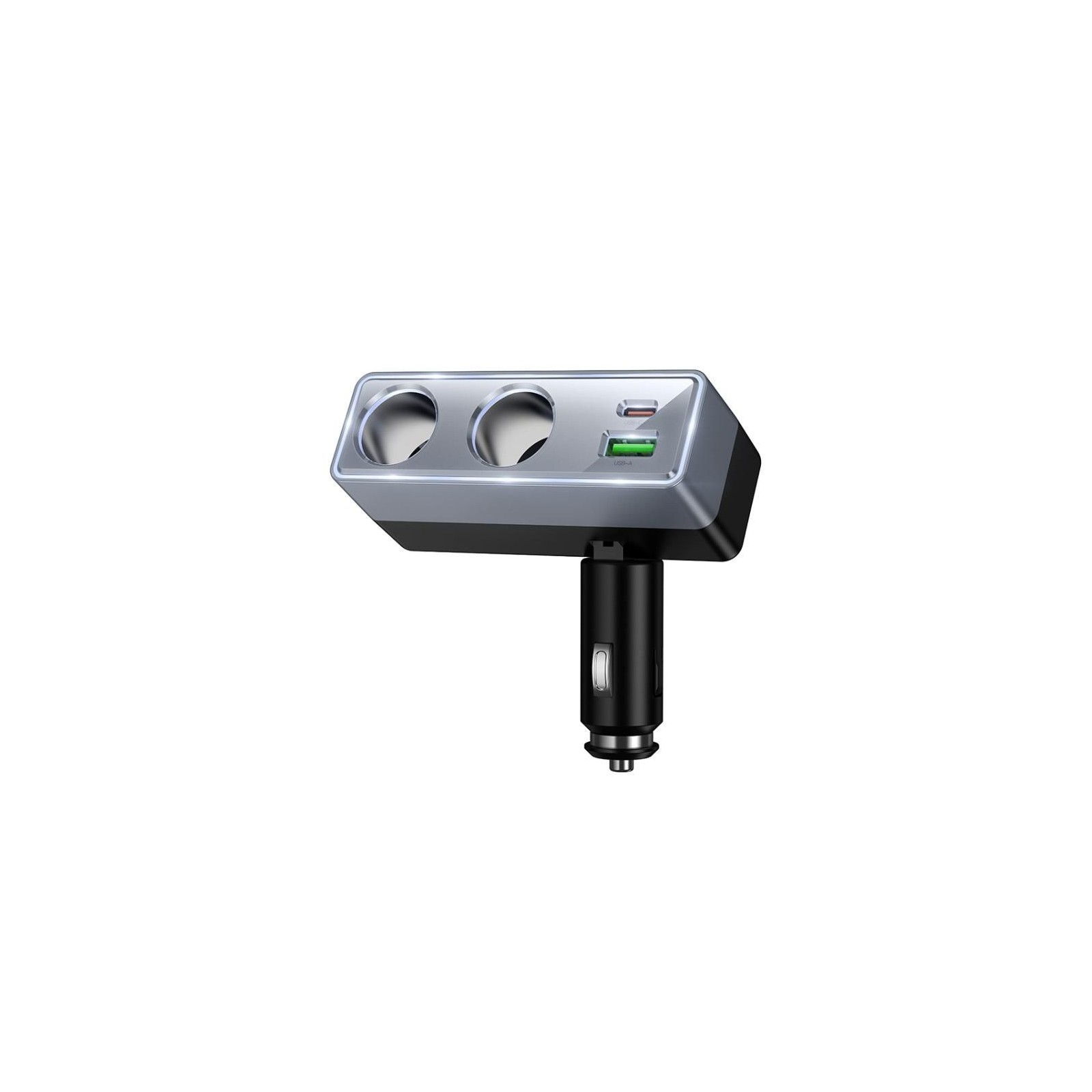 CHARGEUR ALLUME-CIGARE VOITURE HOCO Z65B 240W - GRIS
