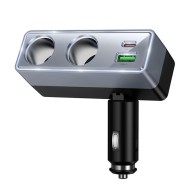CHARGEUR ALLUME-CIGARE VOITURE HOCO Z65B 240W - GRIS