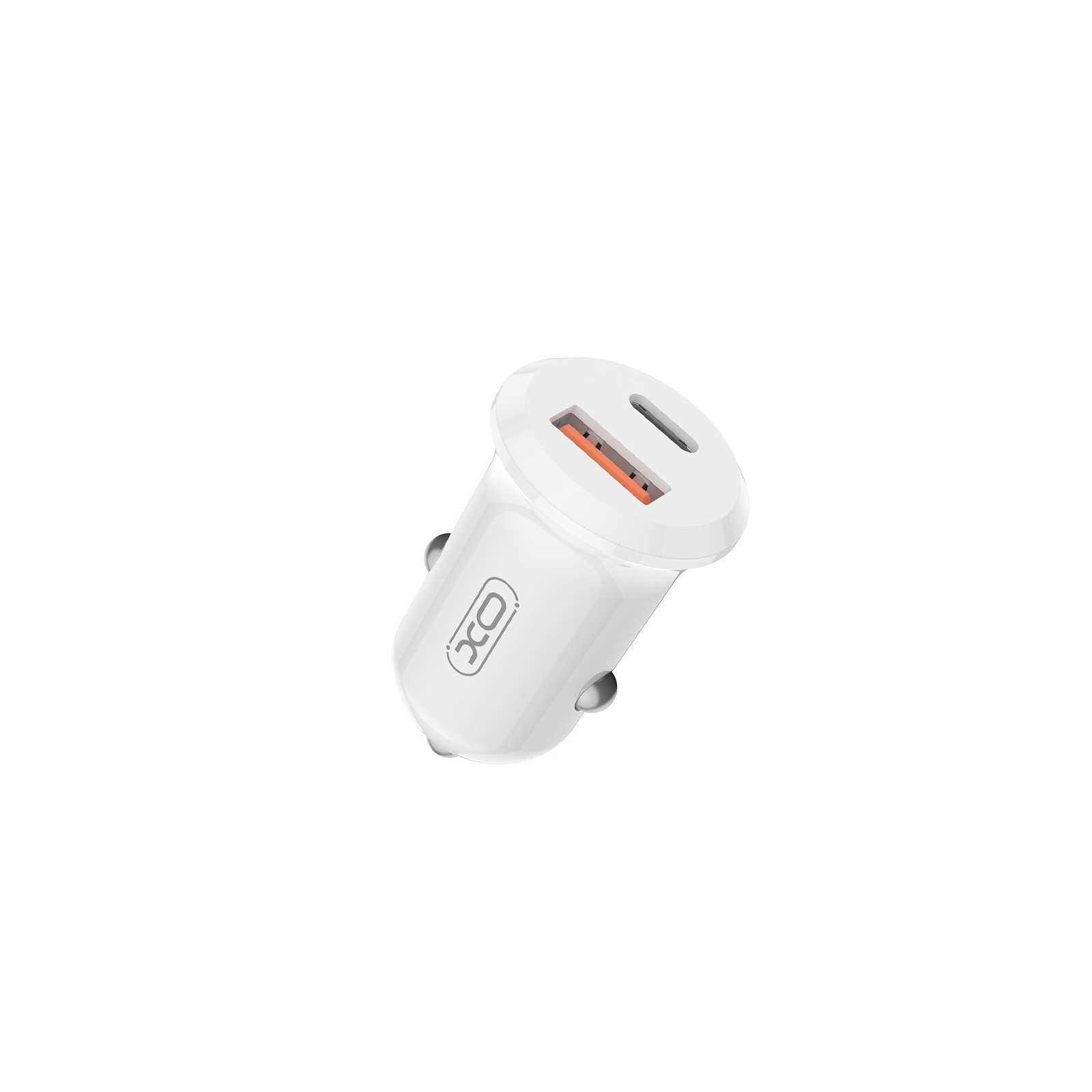 CHARGEUR ALLUME-CIGARE VOITURE - XO CC69 - 30W BLANC (USB-A + USB-C)