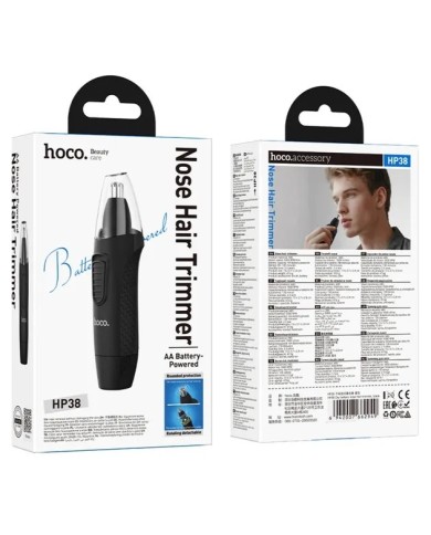 HOCO HP38 - TONDEUSE NEZ ET OREILLES À PILE - NOIR