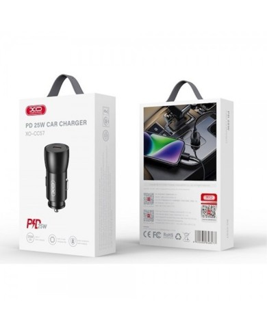 CHARGEUR ALLUME-CIGARE VOITURE USB-C - XO-CC57 - PD 30W NOIR
