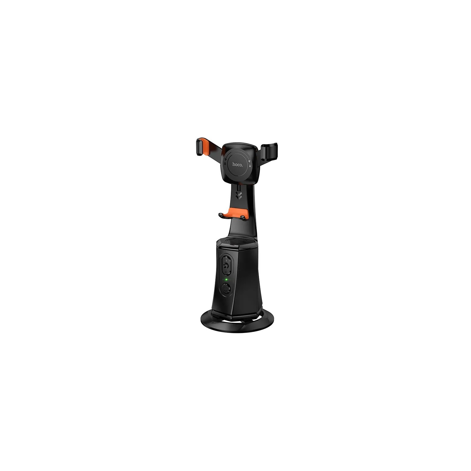 SUPPORT DE TÉLÉPHONE AVEC SUIVI DE VISAGE AUTO 360° HOCO K26 — NOIR