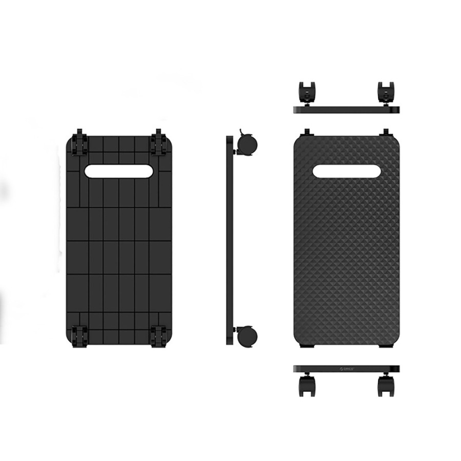 SUPPORT POUR TOUR PC SUR ROULETTES ORICO CPB1 — NOIR