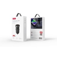 CHARGEUR ALLUME-CIGARE VOITURE - XO-CC56 - 30W NOIR (USB-A + USB-C)