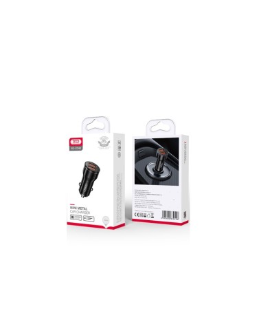 CHARGEUR ALLUME-CIGARE VOITURE - XO-CC48 - 12W NOIR (2xUSB-A)