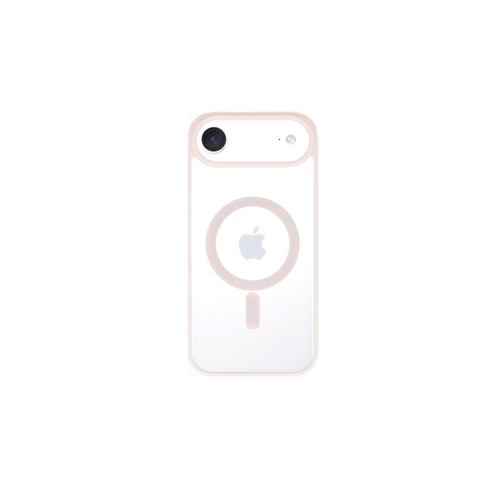 COQUE MAGSAFE EN SILICONE POUR IPHONE 17 AIR - ROSE / TRANSPARENT