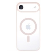 COQUE MAGSAFE EN SILICONE POUR IPHONE 17 AIR - ROSE / TRANSPARENT