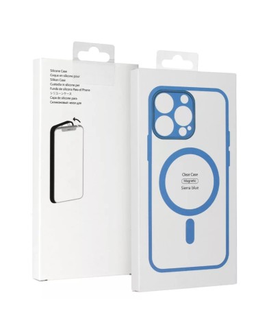 COQUE MAGSAFE EN SILICONE POUR IPHONE 17 AIR - BLEU SIERRA / TRANSPARENT