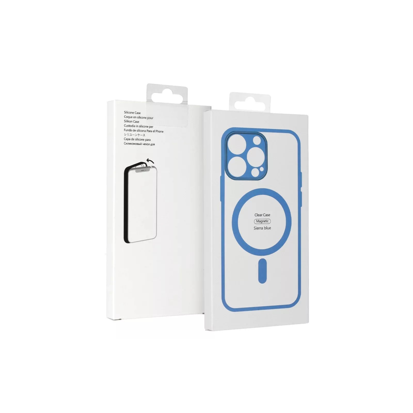 COQUE MAGSAFE EN SILICONE POUR IPHONE 17 AIR - BLEU SIERRA / TRANSPARENT
