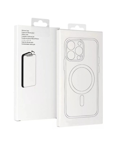COQUE MAGSAFE EN SILICONE POUR IPHONE 17 AIR - BLANC / TRANSPARENT