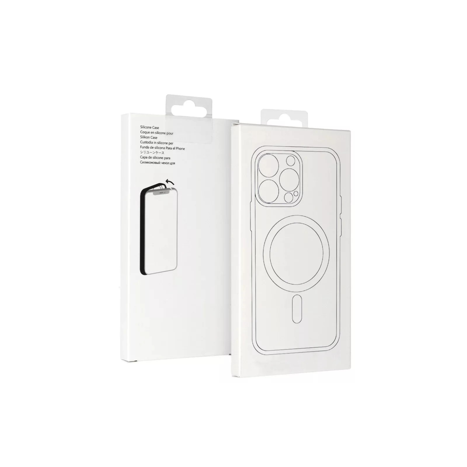 COQUE MAGSAFE EN SILICONE POUR IPHONE 17 AIR - BLANC / TRANSPARENT