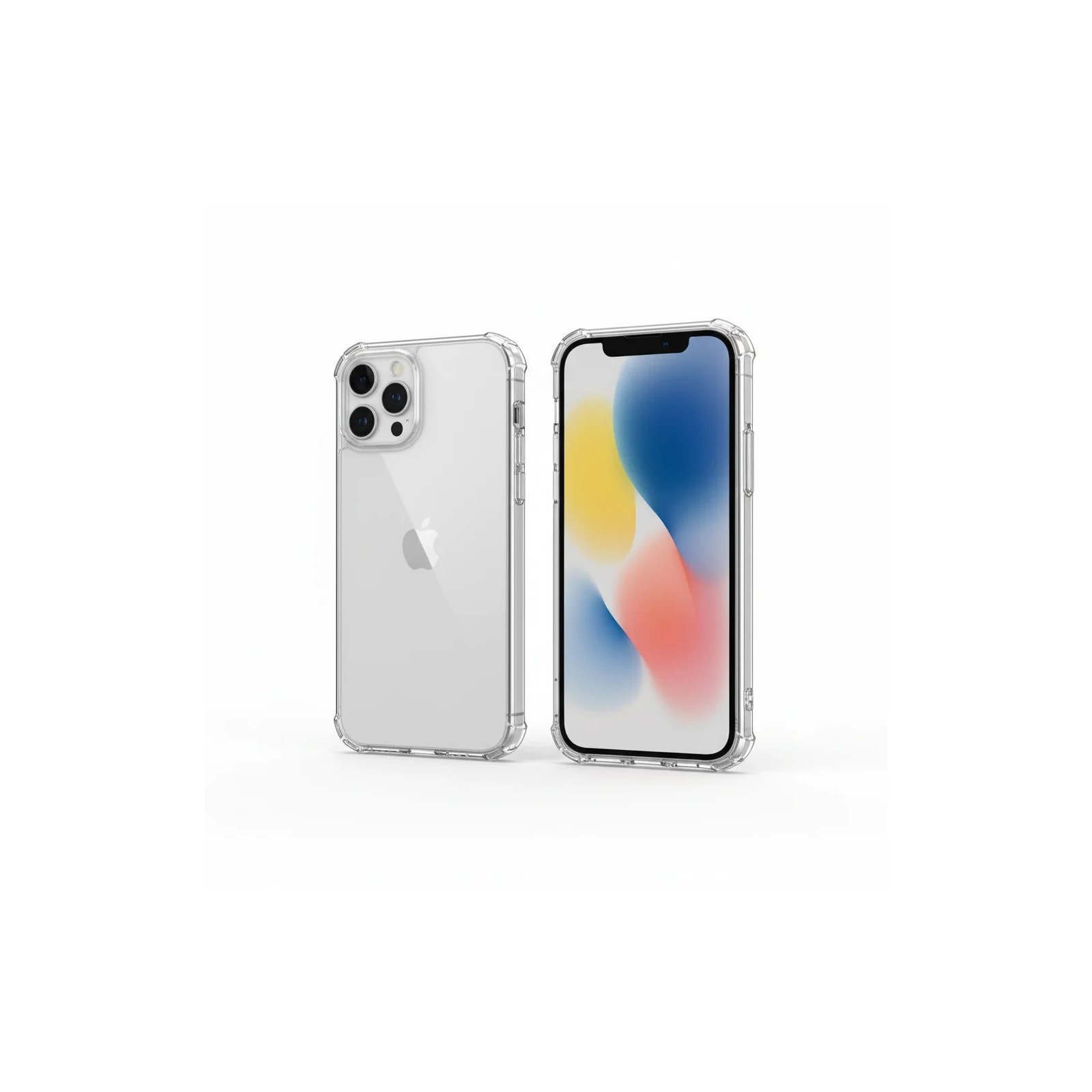 COQUE EN SILICONE 2.0 MM POUR IPHONE 15 PRO MAX - TRANSPARENT