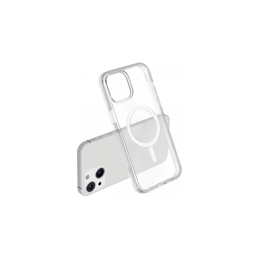 COQUE MAGSAFE EN SILICONE 1.5 MM POUR IPHONE 14 PLUS - TRANSPARENT