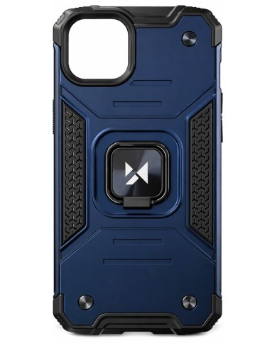 COQUE ROBUSTE AVEC ANNEAU POUR IPHONE 13 PRO - BLEU