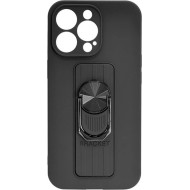 COQUE AVEC ANNEAU POUR IPHONE 13 PRO - NOIR