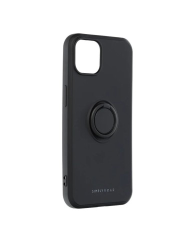 COQUE AVEC ANNEAU POUR IPHONE 13 - NOIR