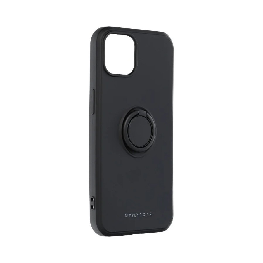 COQUE AVEC ANNEAU POUR IPHONE 13 - NOIR