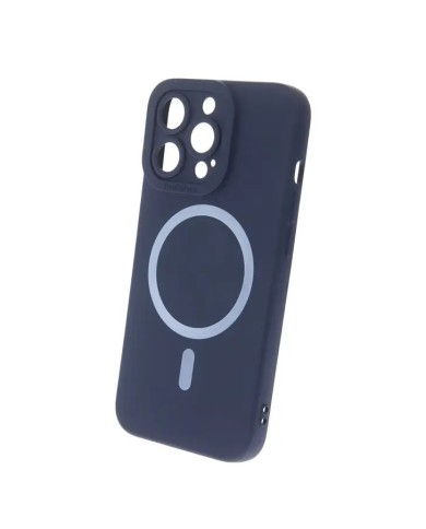 COQUE EN SILICONE MAGSAFE POUR IPHONE 14 PRO - BLEU FONCÉ