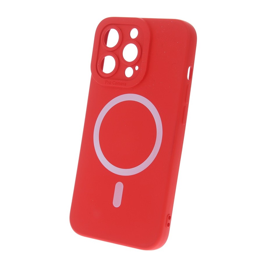 COQUE EN SILICONE MAGSAFE POUR IPHONE 14 PRO - ROUGE