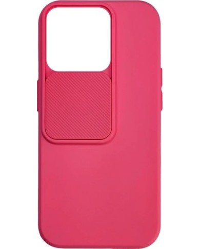 COQUE EN SILICONE AVEC CACHE CAMÉRA POUR IPHONE 15 PRO - ROSE