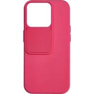 COQUE EN SILICONE AVEC CACHE CAMÉRA POUR IPHONE 15 PRO - ROSE