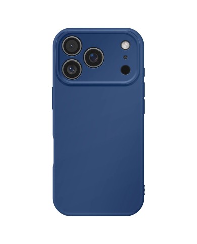 COQUE EN SILICONE POUR IPHONE 17 PRO MAX - BLEU