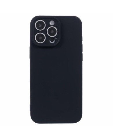 COQUE EN SILICONE POUR IPHONE 16 PRO MAX - NOIR