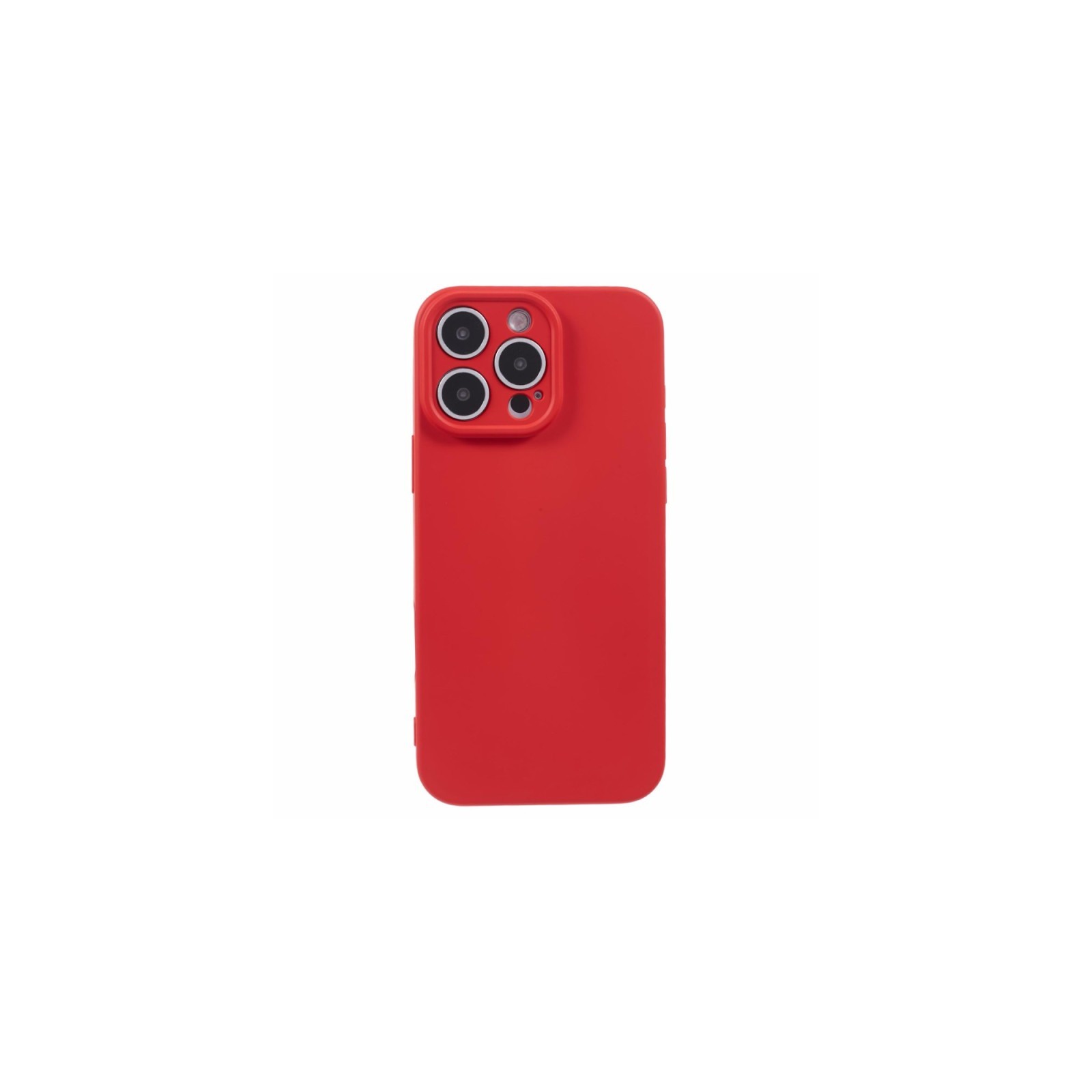 COQUE EN SILICONE POUR IPHONE 16 PRO MAX - ROUGE