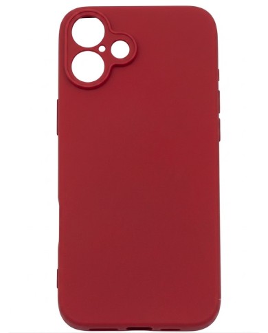 COQUE EN SILICONE POUR IPHONE 16 - ROUGE
