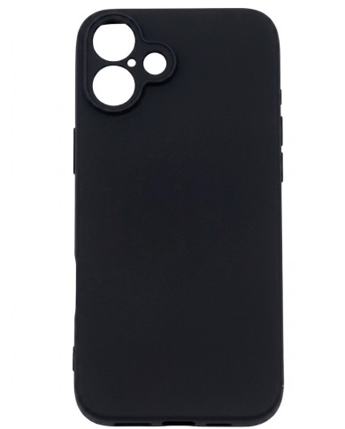 COQUE EN SILICONE POUR IPHONE 16 - NOIR