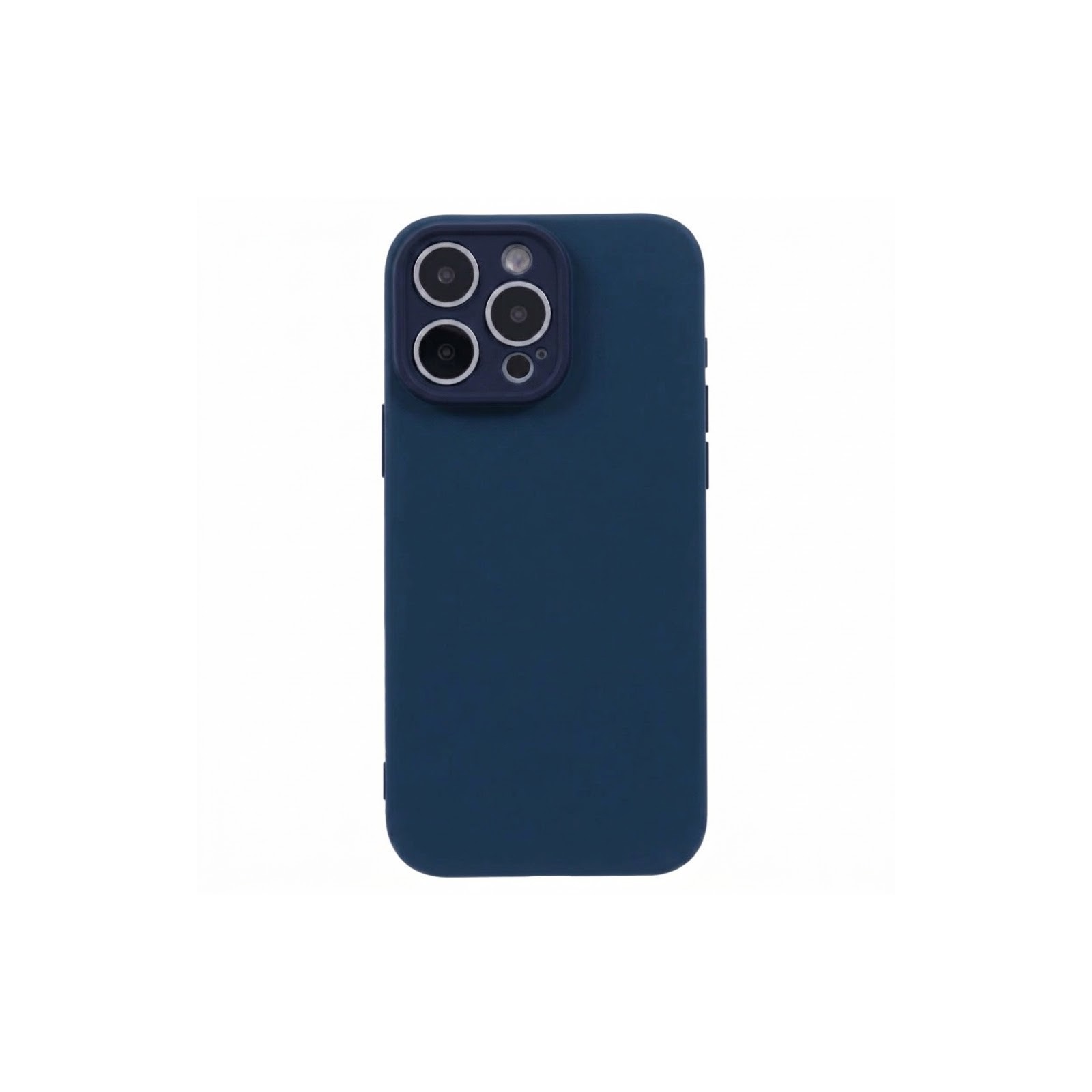 COQUE EN SILICONE POUR IPHONE 16 PRO MAX - BLEU FONCÉ