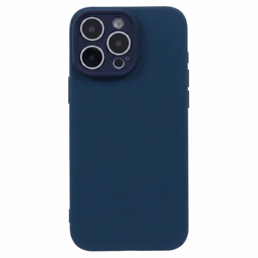 COQUE EN SILICONE POUR IPHONE 13 PRO - BLEU FONCÉ