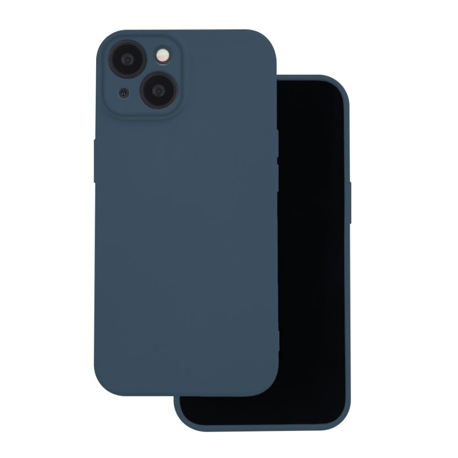 COQUE EN SILICONE POUR IPHONE 13 - BLEU FONCÉ