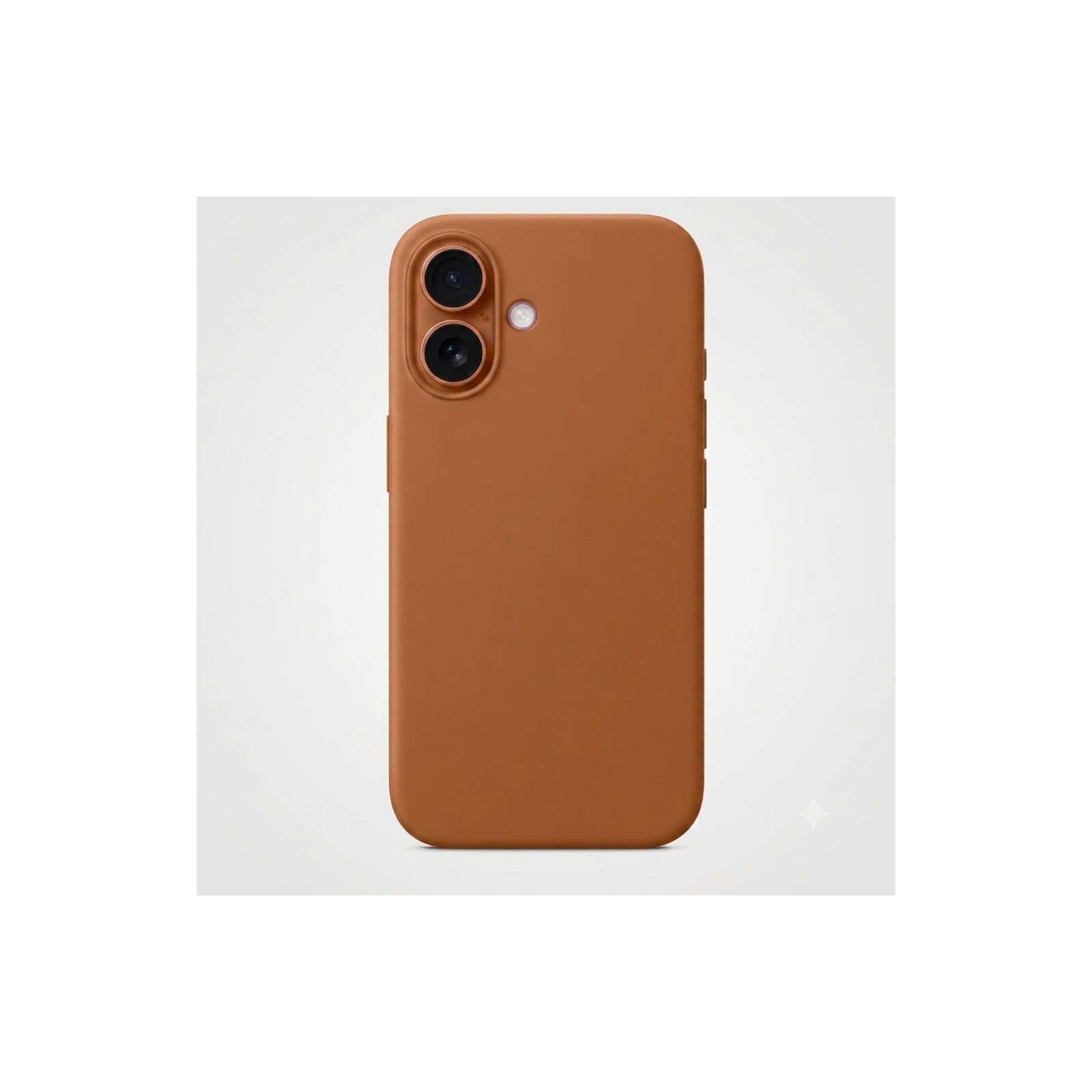 COQUE EN SILICONE 2 MM POUR IPHONE 16 - CARAMEL