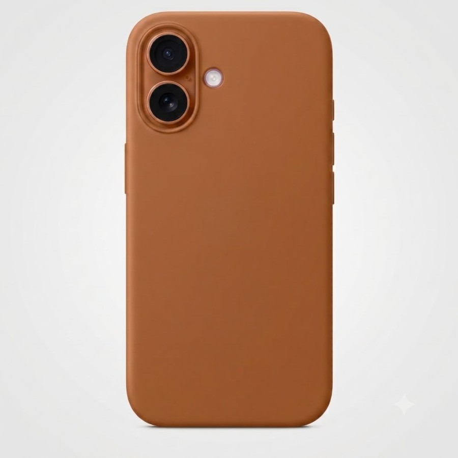COQUE EN SILICONE 2 MM POUR IPHONE 16 - CARAMEL