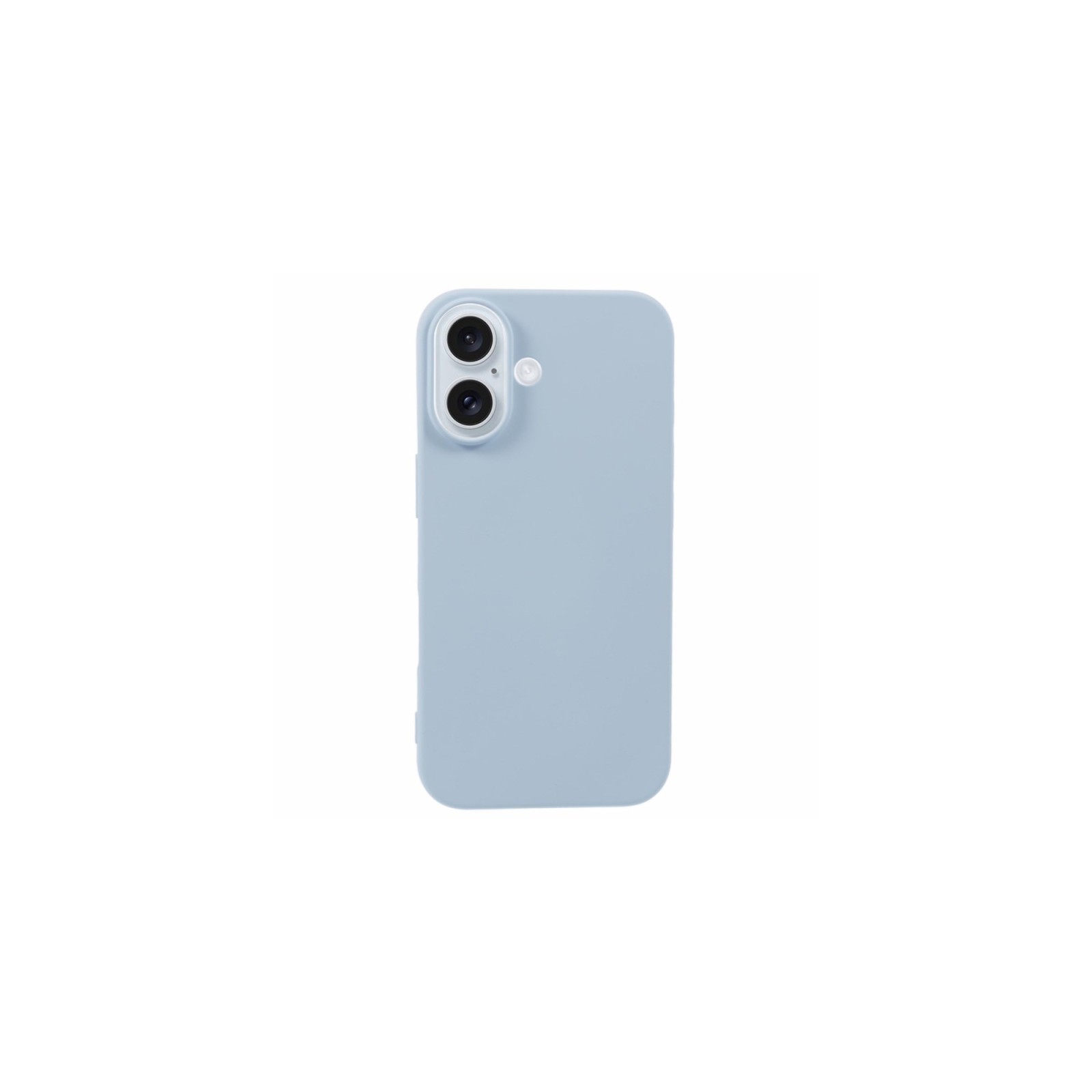 COQUE EN SILICONE 2 MM POUR IPHONE 16 - BLEU CYAN