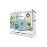 ENCEINTE BLUETOOTH SETTY RETRO P350 AVEC RADIO FM - 3W-BLEU