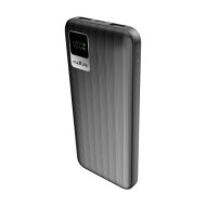 BATTERIE DE SECOURS 10 000 MAH 2 USB-A OUT + 1 USB-C IN AVEC AFFICHAGE DIGITAL - NOIR - MAXLIFE