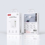 CHARGEUR SECTEUR XO CE39 GAN 67W - 3XUSB-C + 1XUSB-A - BLANC