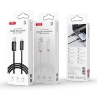 CÂBLE USB VERS USB-C - XO-NB302 - 15W/3A 1M BLANC