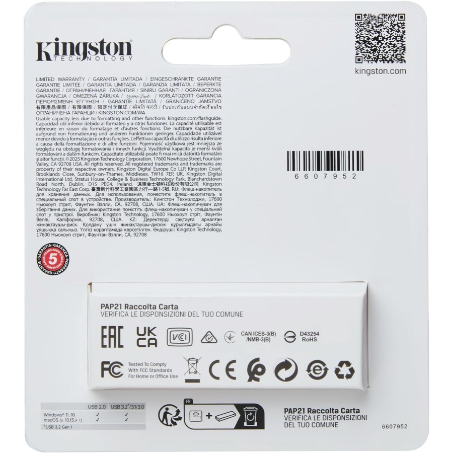 Clé USB Kingston DataTraveler Exodia 128 Go USB 3.2 GEN 1